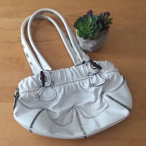 White shoulder bag
